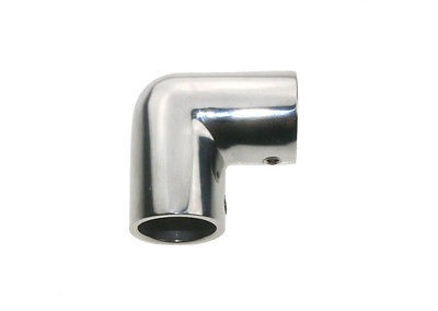 A4 rozsdamentes reling könyökidom 90°, 22 mm csőhöz – 7/8 coll 90 fok