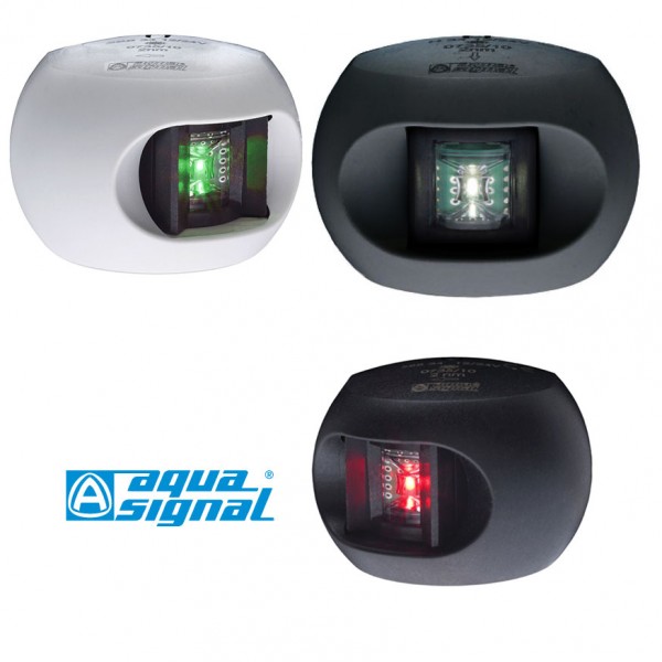Aqua Signal Serie 34 LED jobb oldali zöld pozíciófény, fekete
