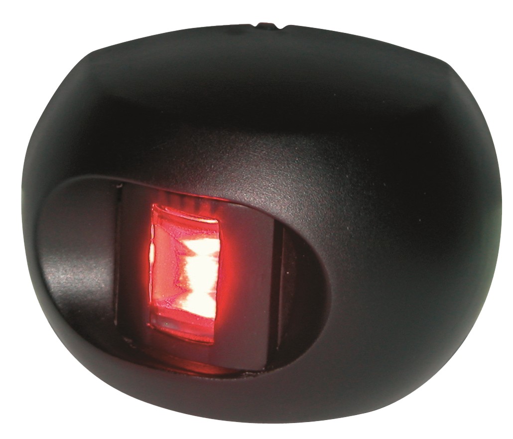 Aqua Signal Serie 34 LED bal oldali piros pozíciófény, fekete – fekete burkolat