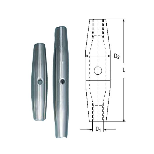 AQUINOX Spanner anya A4 – Menet: M6 hossz: 65mm
