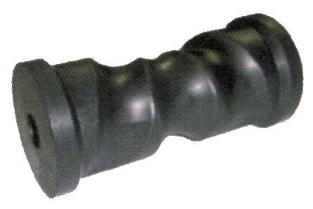 Önközpontosító kielgörgő keménygumiból – Ø71 mm, tengely Ø20 mm, 193 mm
