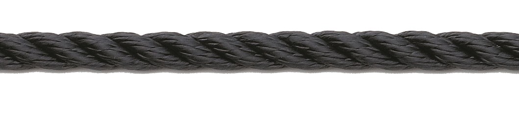 Csavart poliészter kikötő- és horgonykötél 10mm – 10 mm kék