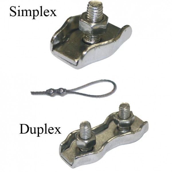 Drótkötél rögzítő – Simplex 2 mm