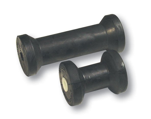 Kiel-/orsógörgő – Keménygumi, Ø71 mm, tengely Ø16 mm, 110 mm