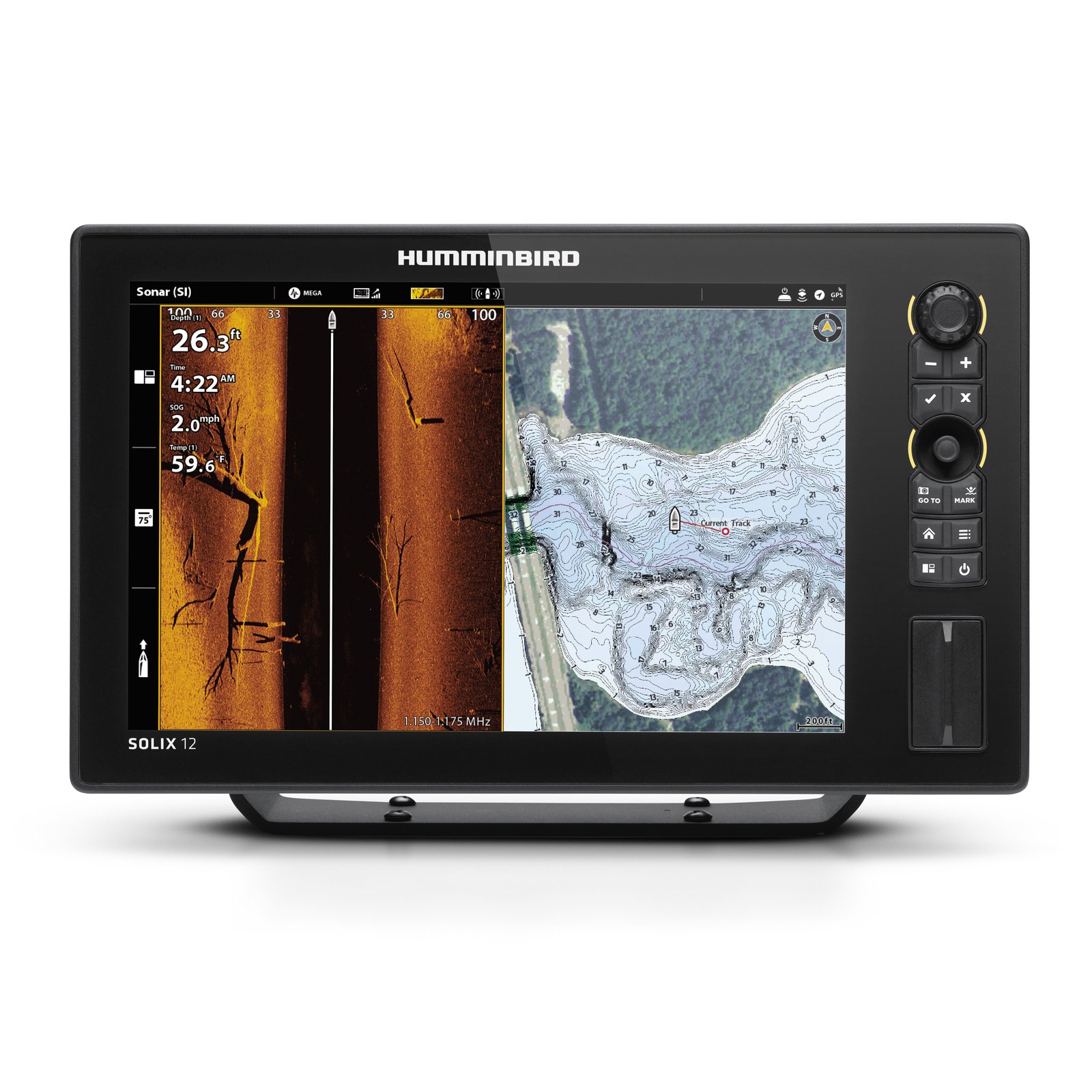 Humminbird SOLIX 10 CHIRP MEGA SI+ GPS G3 halradar (10,1")
