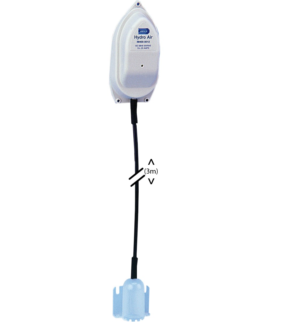 Fenékszivattyú pneumatikus kapcsoló Jabsco Hydro Air, 12 V, 20 A