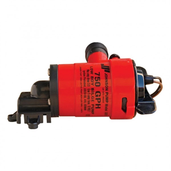Johnson L550LB Low Boy fenékvíz-szivattyú (lapos) – 2650 l/h, 12 V