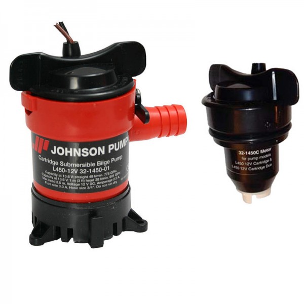 Johnson L650 fenékvíz-szivattyú – 3000 l/h, 12 V