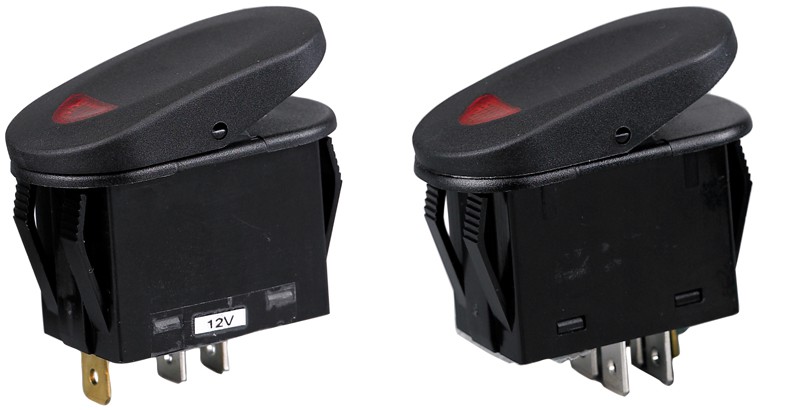 Vízálló billenőkapcsoló, be-ki, 3 pólus, IP66
