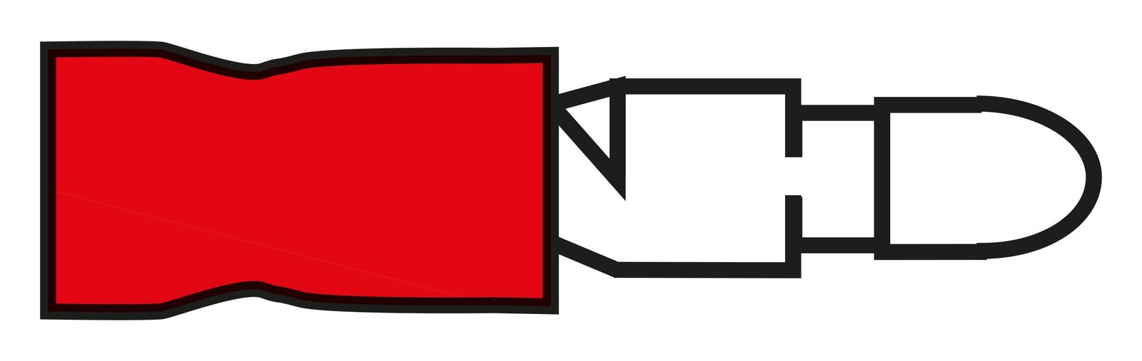 Előszigetelt kördugó – 4,0 mm, piros (0,5–1,5 mm²)