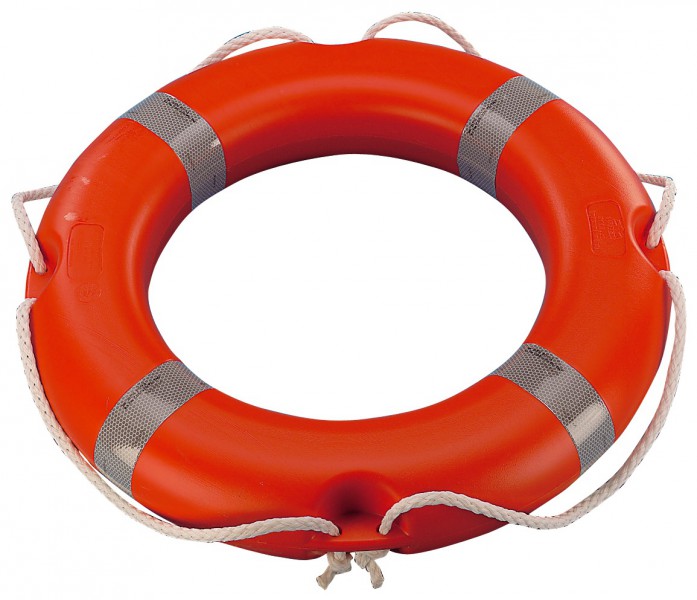 Mentőgyűrű SOLAS, narancs, 65 × 40 cm, 2,5 kg – 65 X 40 cm 2,5Kg