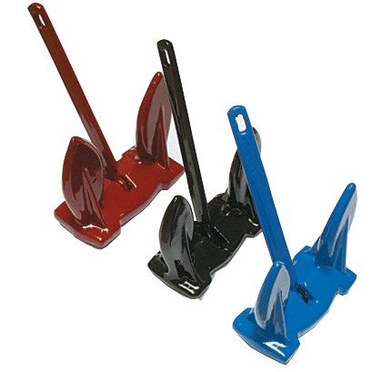 NAVY horgony PVC bevonat – 6,8 kg fekete