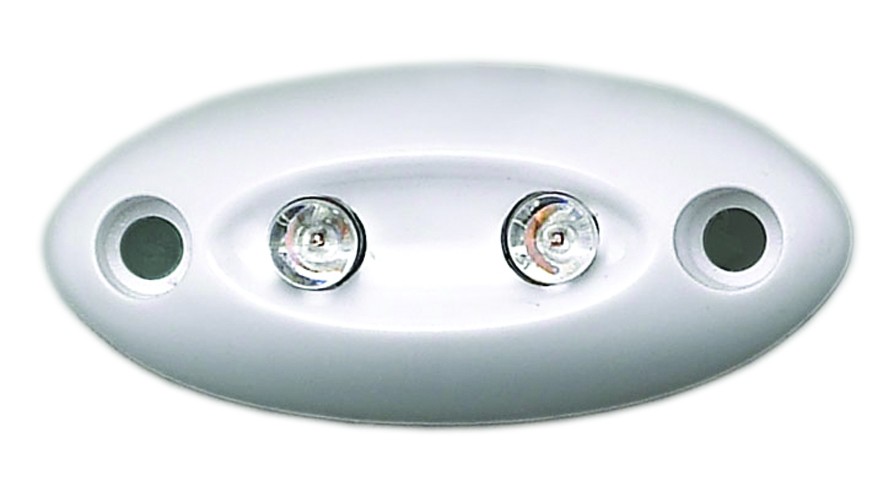 Fehér LED orientációs lámpa 12 V, 4 lumen