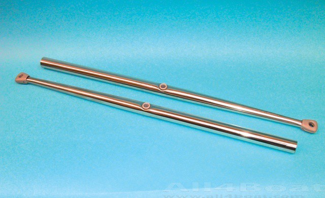 Kúpos relingoszlop AISI 316, 500 × 25 mm