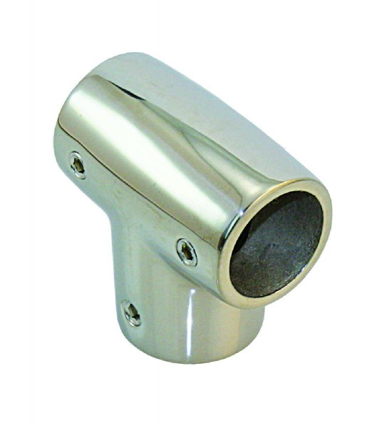 A4 rozsdamentes reling T-idom 90°, 22 mm csőhöz – 7/8 coll 90 fok