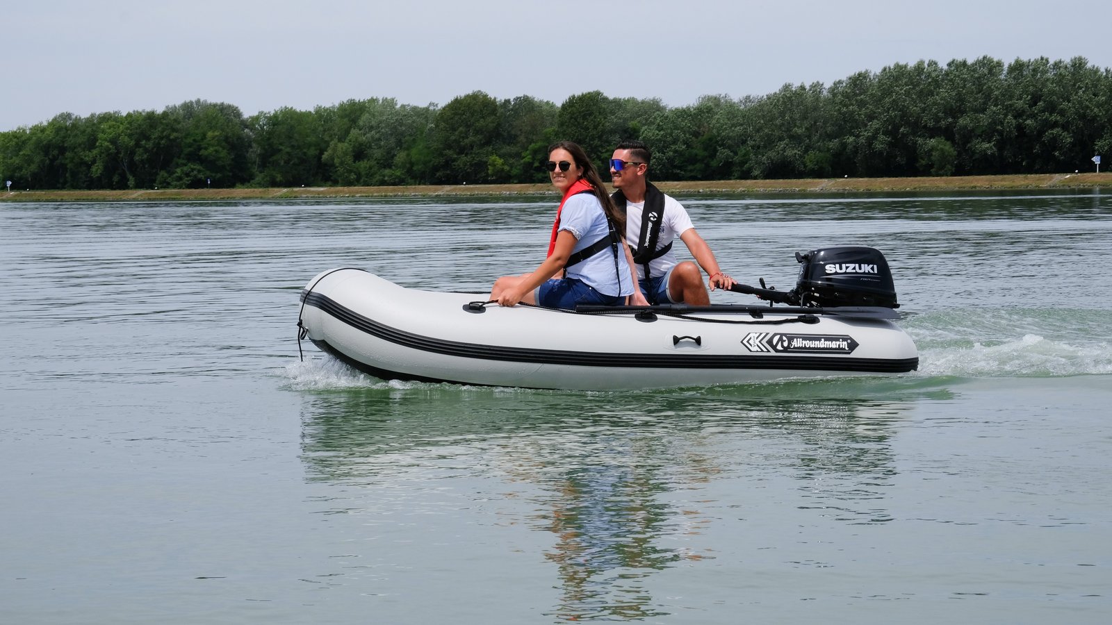 Allroundmarin Vario 300 Pro horgász gumicsónak szürke, padló nélkül