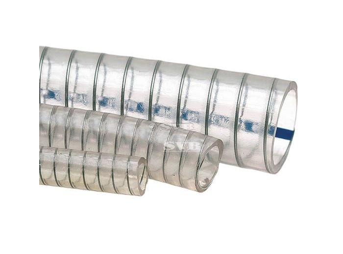 Vízcső PVC, fémspirállal – 12 mm