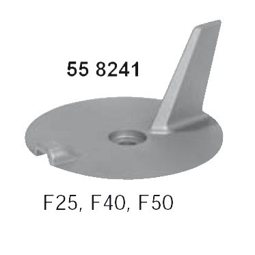 Yamaha cinkanód, kormánylap, F25/F40/F50 motorhoz